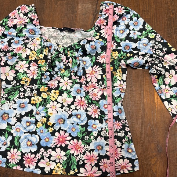 Eclair Floral Long Sleeve Blouse – Romantic Cottagecore Style - Picture 7 of 7